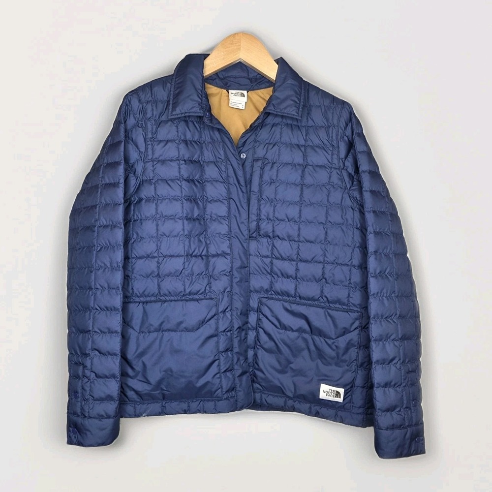 NORTHFACE WOMENS XL THERMOBALL ECO QUILTED JACKET MONTAGUE BLUE $199